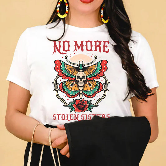 No More Stolen Sisters Butterfly Skun - MMIW Unisex T-Shirt/Hoodie/V-Neck/Sweatshirt