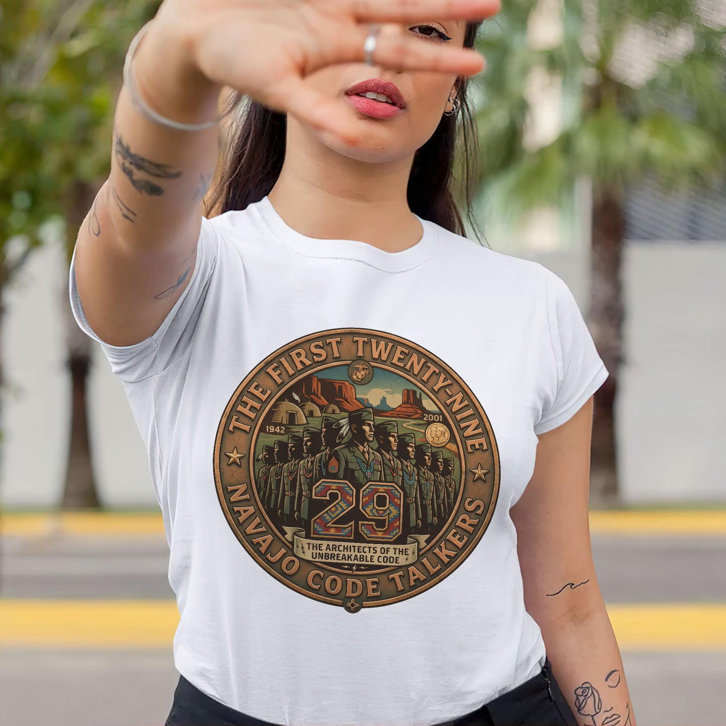 The First Twenty-Nine Navajo Code Talkers - Unisex T-shirt/V-neck T-shirt/Hoodie/Sweatshirt