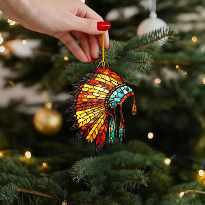 Native American Headdress - Tribal Pride Decor Flat Acrylic