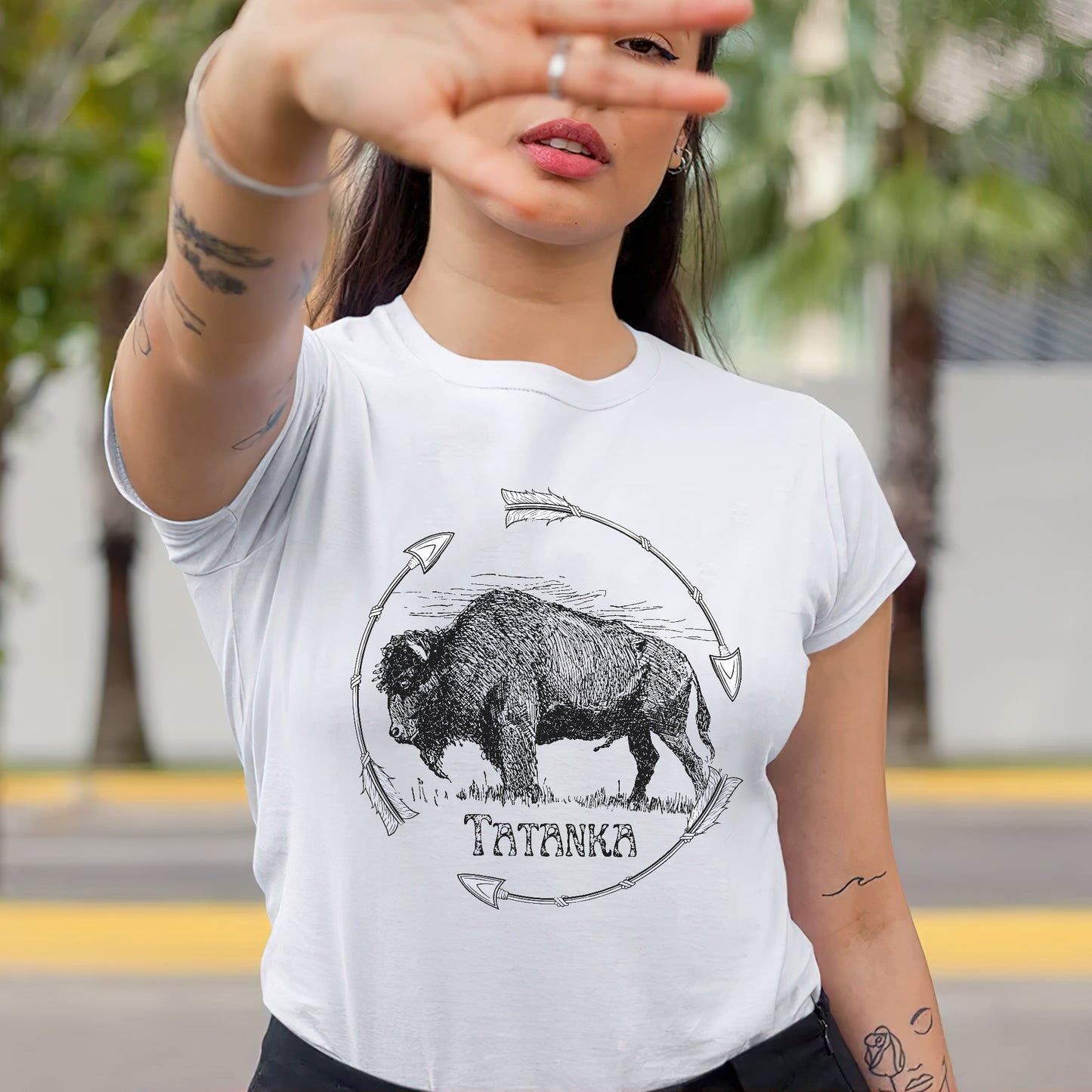 Tatanka Native American Bison Unisex T-shirt/V-neck T-shirt /Hoodie/Sweatshirt