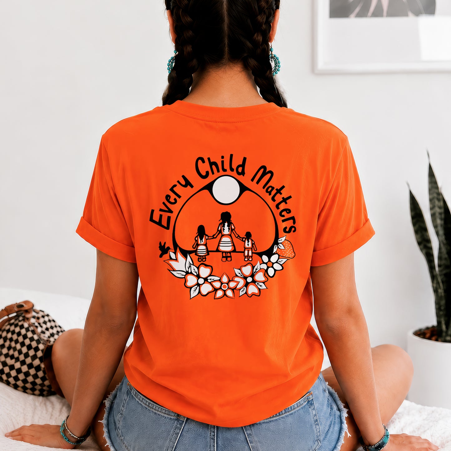 Every Child Matters Native Children For Orange Shirt Day - Two sides - Unisex T-shirt/V-neck T-shirt/Hoodie/Sweatshirt