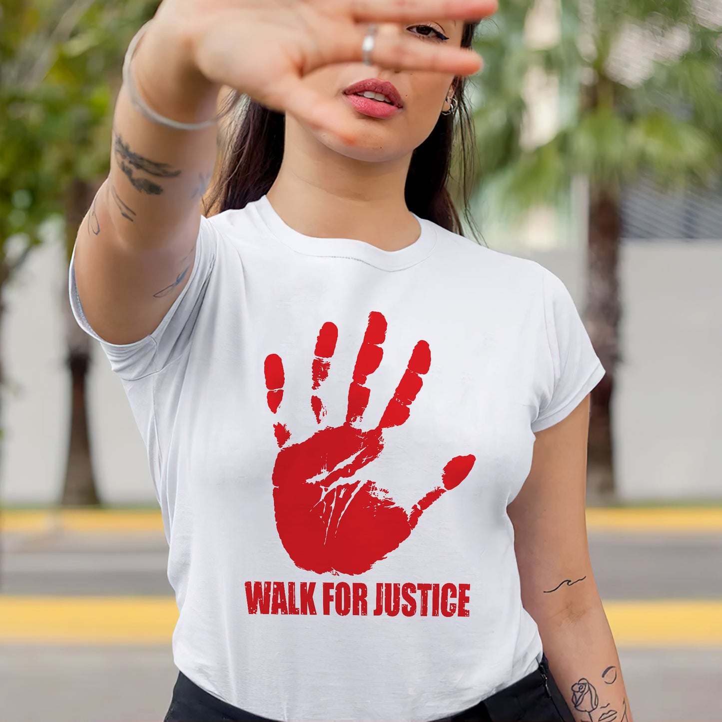 Walk for Justice - Stand for MMIW Unisex T-shirt/V-neck T-shirt /Hoodie/Sweatshirt