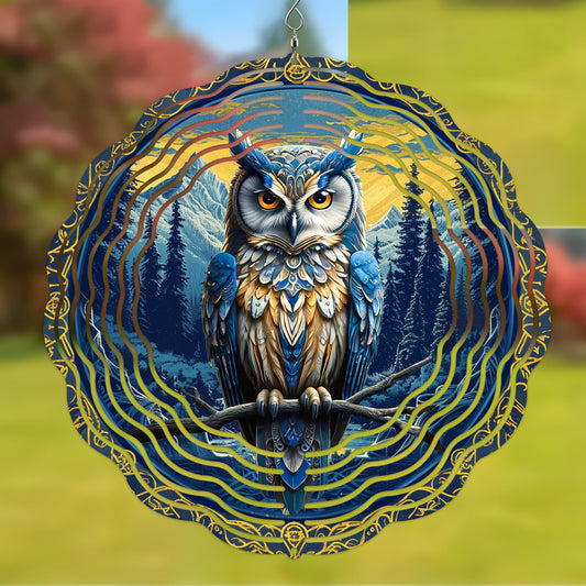 Native American Owl Wind Spinner