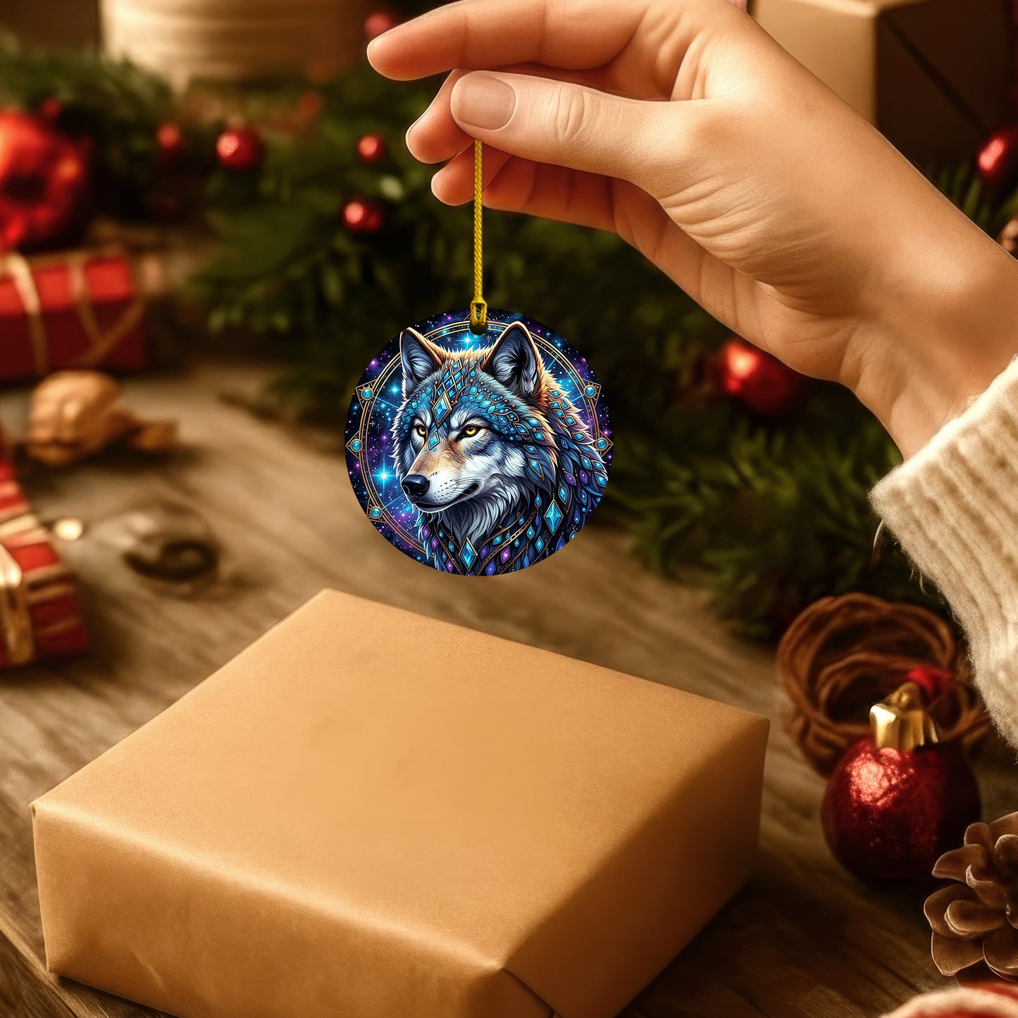 Galaxy Wolf - Crystal Spirit Animal Starry - Unique Christmas Gift Decor Flat Acrylic