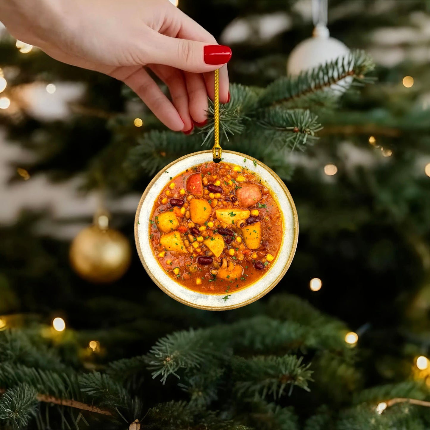 Native American Inspired Traditional Food Ornament - Flat Acrylic Holiday Decor