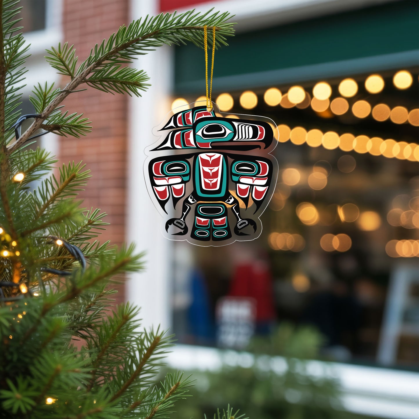 Pacific Northwest Totem - Indigenous Tribal Art Holiday Decor Flat Acrylic