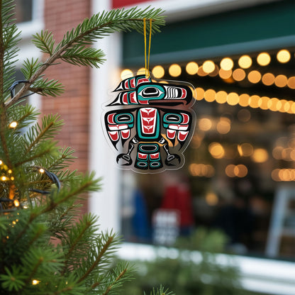 Pacific Northwest Totem - Indigenous Tribal Art Holiday Decor Flat Acrylic