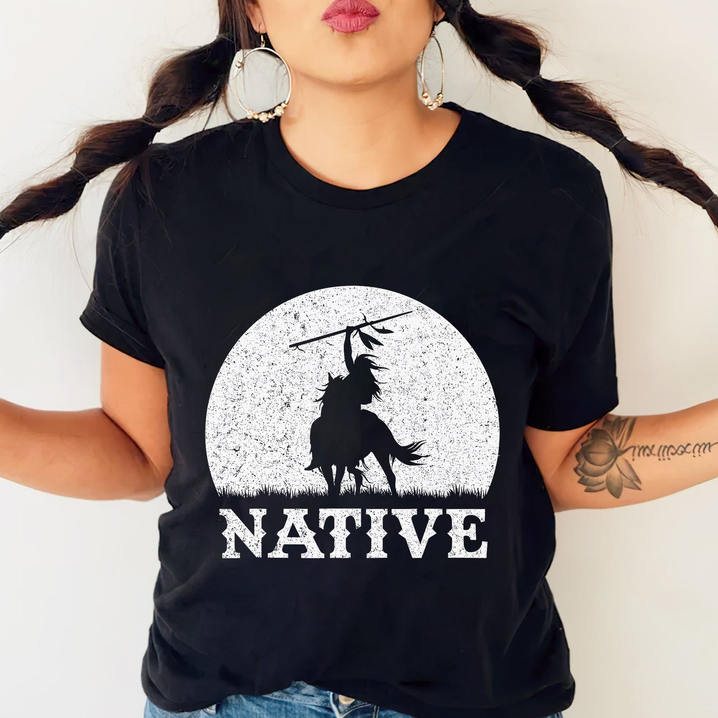 Native American Tribal Chief Riding Horse Unisex T-Shirt/Hoodie/Sweatshirt