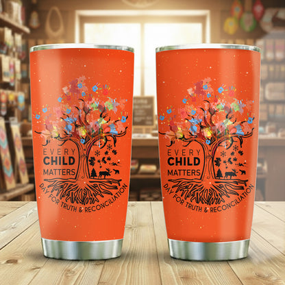 Every Child Matters Tree of Life - Native American Tumbler Stainless Steel Drinking Cup
