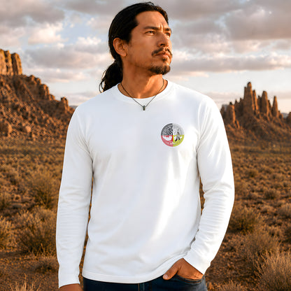 Nature Is My Religion Four Directions Sacred Circle - Two Sides Unisex Long Sleeve