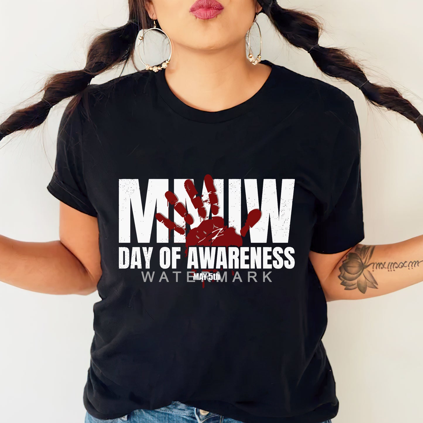 MMIW Day of Awareness - MMIW Unisex T-Shirt/Hoodie/V-Neck/Sweatshirt - Support Justice for Missing Indigenous Women