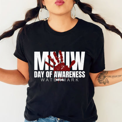 MMIW Day of Awareness - MMIW Unisex T-Shirt/Hoodie/V-Neck/Sweatshirt - Support Justice for Missing Indigenous Women