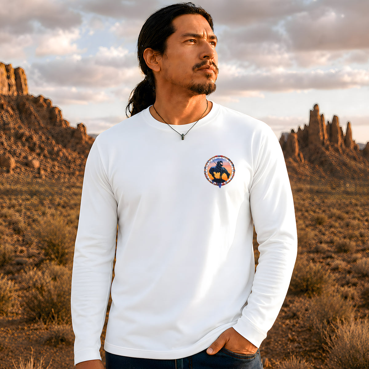 Trail of Tears Memorial - 125,000 Native Americans Lost  - Two Sides Unisex Long Sleeve