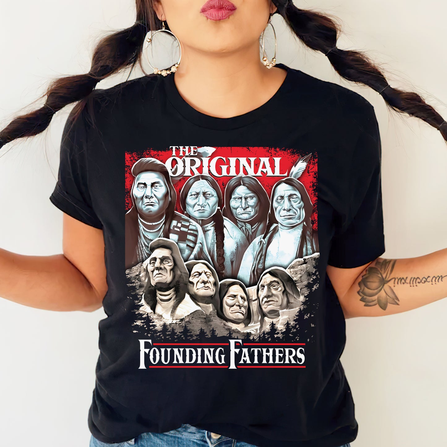 The Original Founding Fathers Native American Leaders Unisex T-Shirt/T-Shirt V-Neck/Hoodie/Sweatshirt