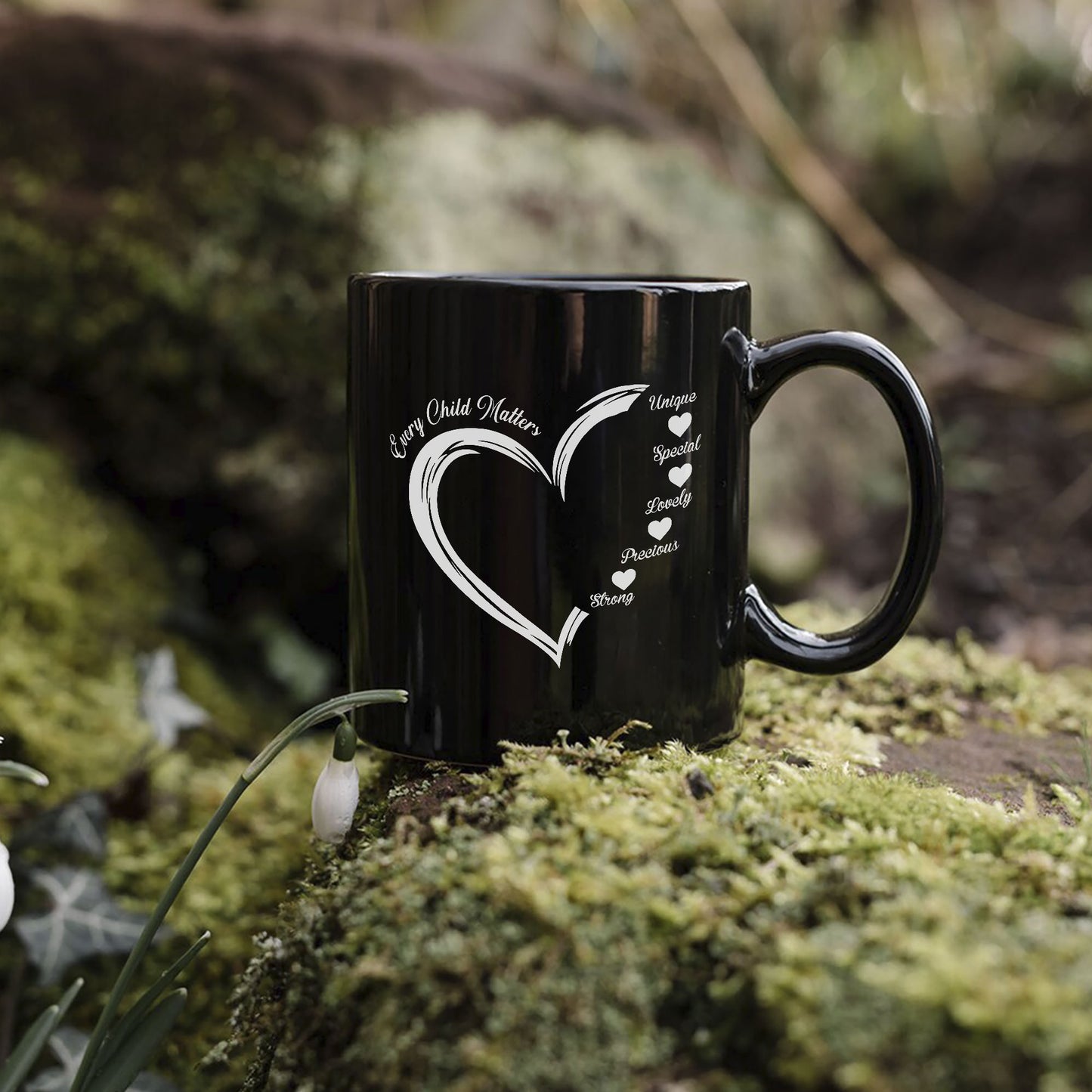 MMIW I Wear Red For My Sister - Red Hand Women Together Ceramic Coffee Mug
