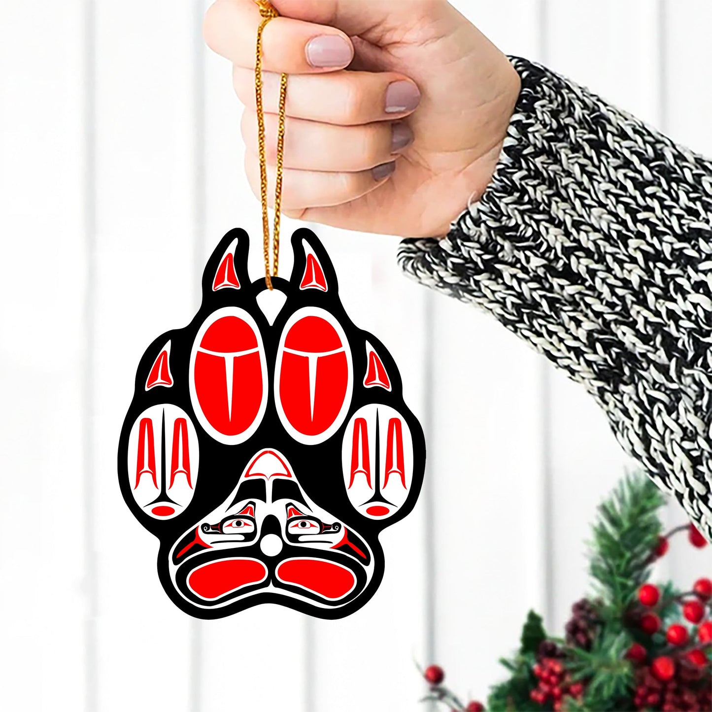 Wolf's Paw Native American - Unique Christmas Gift Decor Flat Acrylic