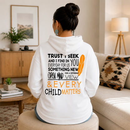 Every Child Matters Orange Shirt, Indigenous Awareness - Two sides - Unisex T-shirt/V-neck T-shirt/Hoodie/Sweatshirt