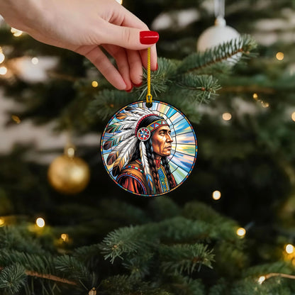 Native American Chief - Tribal Pride Spirit Art Decor Flat Acrylic