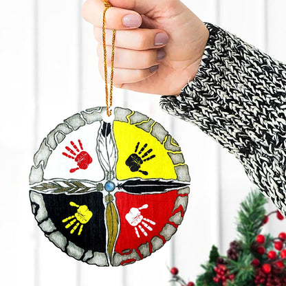 Hand Four Direction Native American - Unique Christmas Gift Decor Flat Acrylic