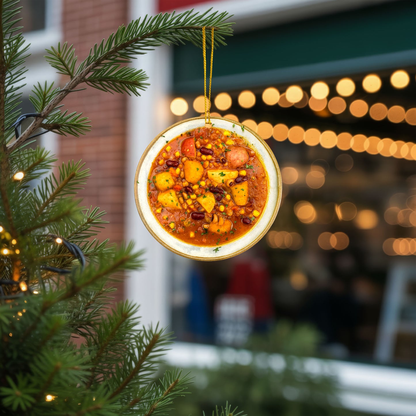 Native American Inspired Traditional Food Ornament - Flat Acrylic Holiday Decor