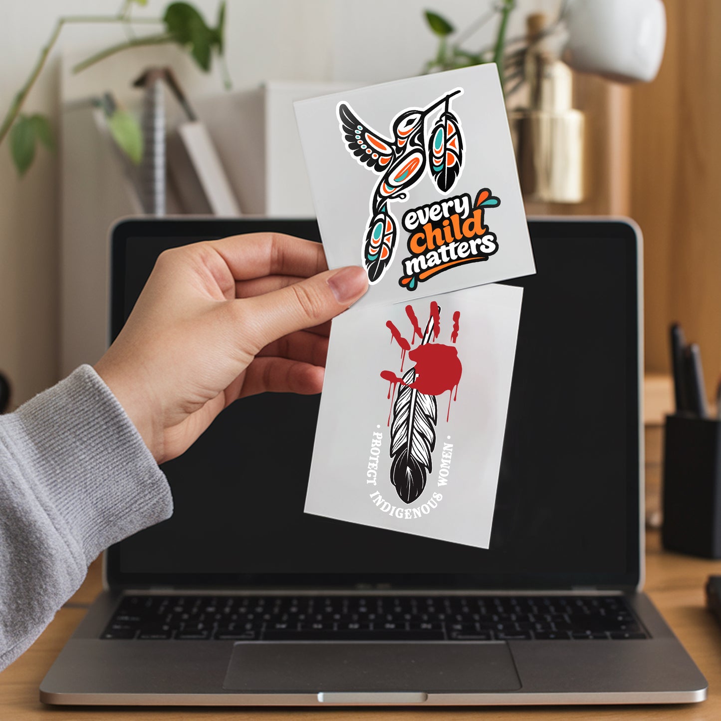 Every Child Matters Hummingbird - Vinyl Decal Orange Shirt Day Awareness