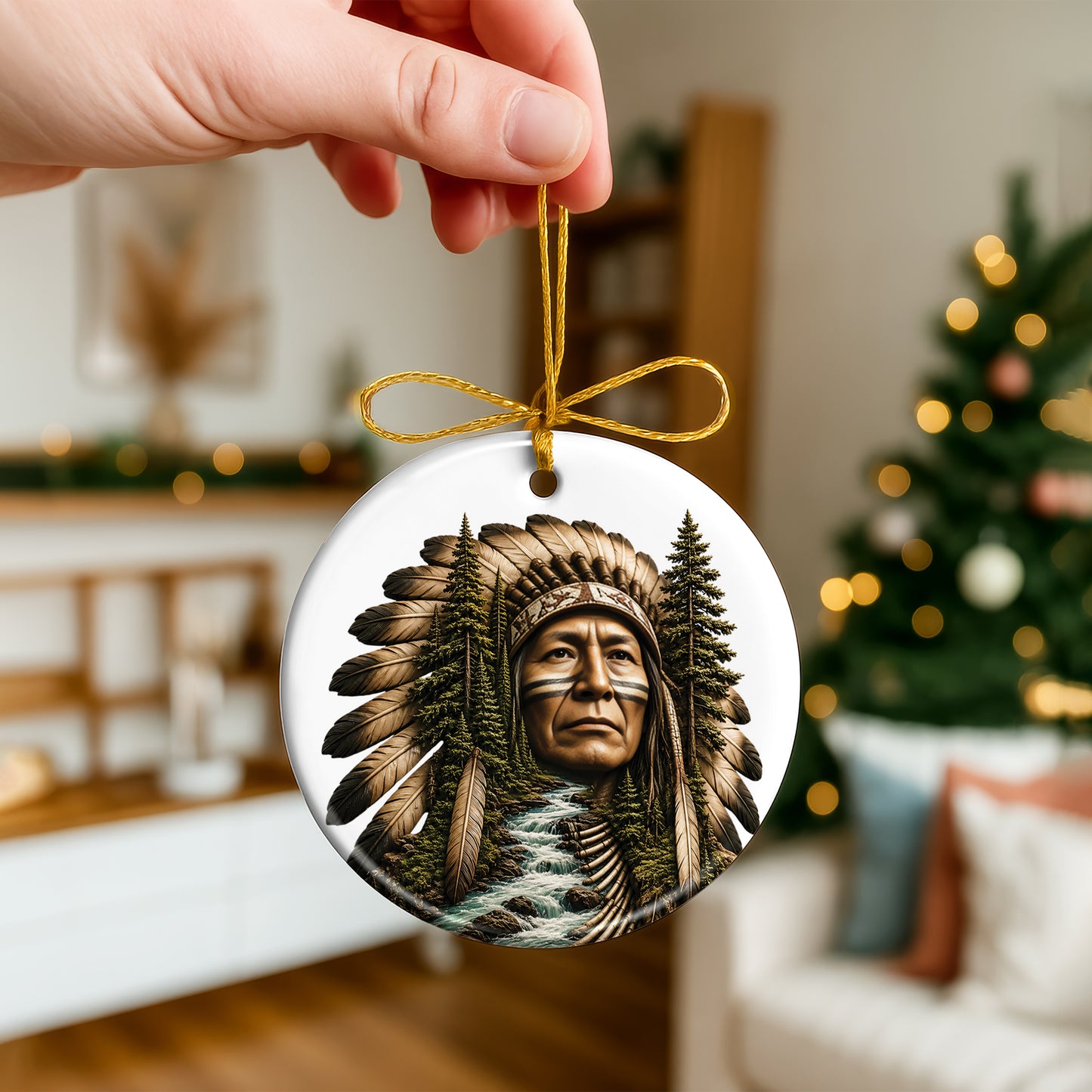 Voice of the Wilderness Native Christmas Ornament – Inspired Heritage Holiday Keepsake