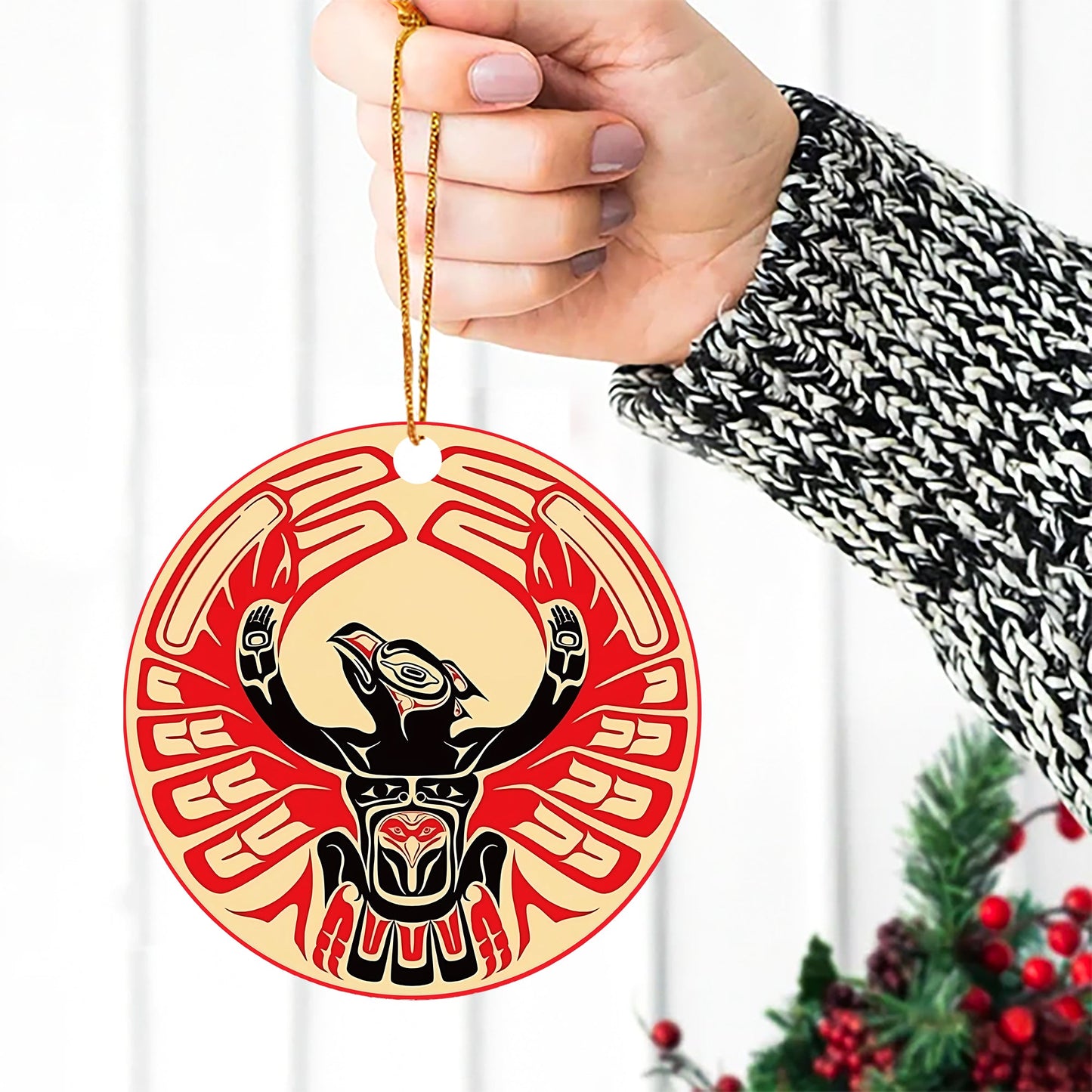 Red Black Thunderbird Native American - Unique Christmas Gift Decor Flat Acrylic