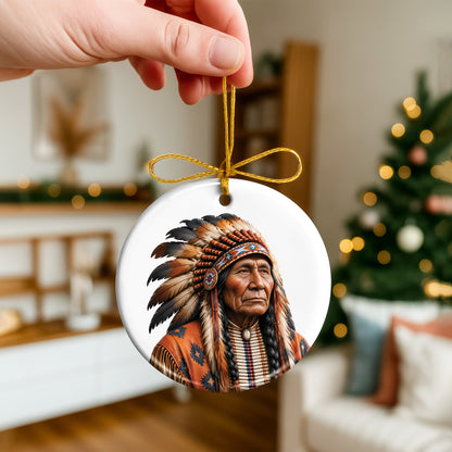 Ancestral Roots Native Heritage Christmas Ornament – Indigenous-Inspired Holiday Keepsake