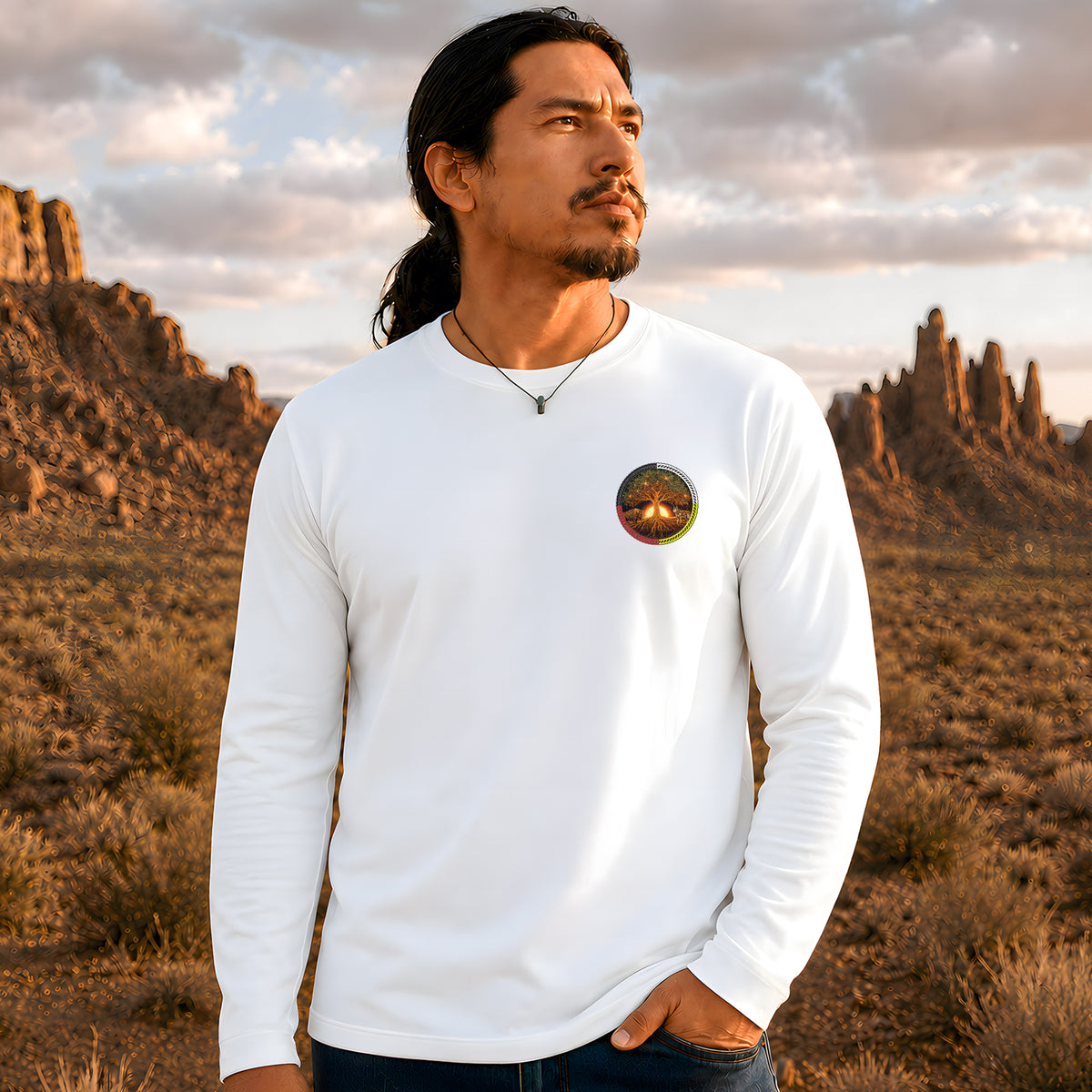 Nature Is My Religion The Earth Is My Church - Spiritual Nature Lover - Two Sides Unisex Long Sleeve