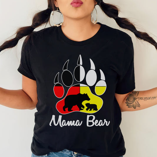 Mama Bear Native Pride Unisex T-shirt/T-shirt V-neck/Hoodie/Sweatshirt