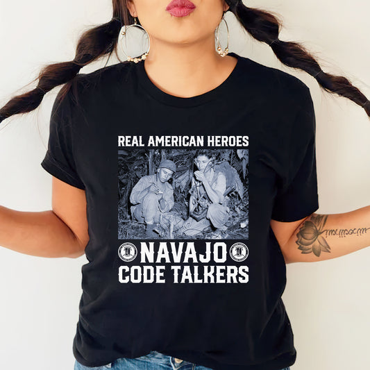 Navajo Code Talkers Real American Heroes Native Land Unisex T-Shirt/T-Shirt V-Neck/Hoodie/Sweatshirt