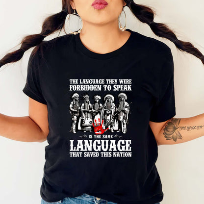 The Language That Saved This Nation - Indigenous Pride Unisex T-Shirt/T-Shirt V-Neck/Hoodie/Sweatshirt