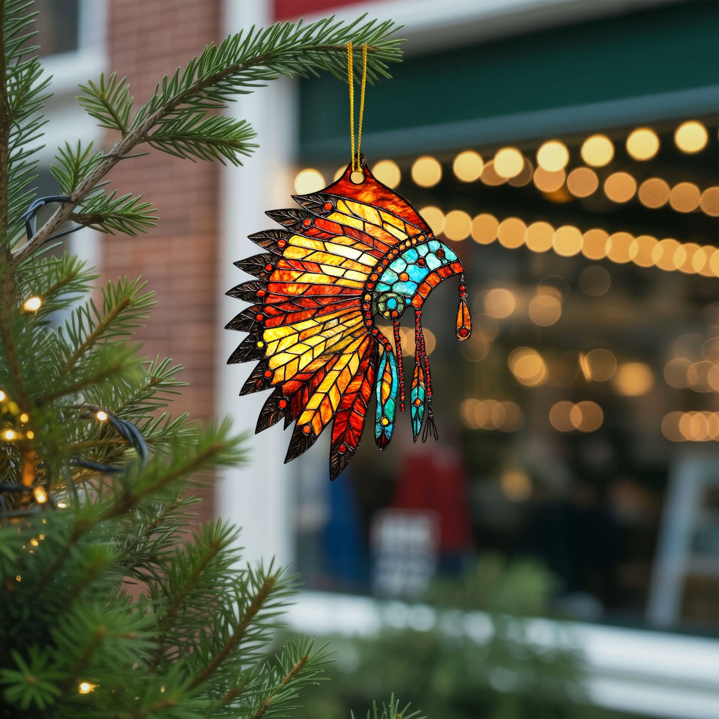 Native American Headdress - Tribal Pride Decor Flat Acrylic