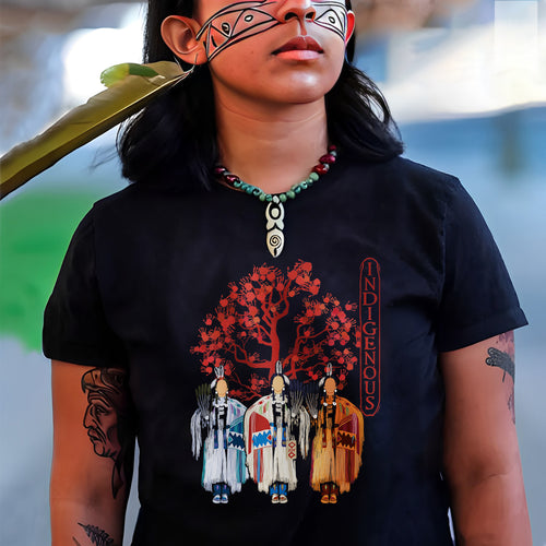 MMIW Awareness I Wear Red For My Sisters Unisex T-Shirt/T-Shirt V-Neck/Hoodie/Sweatshirt