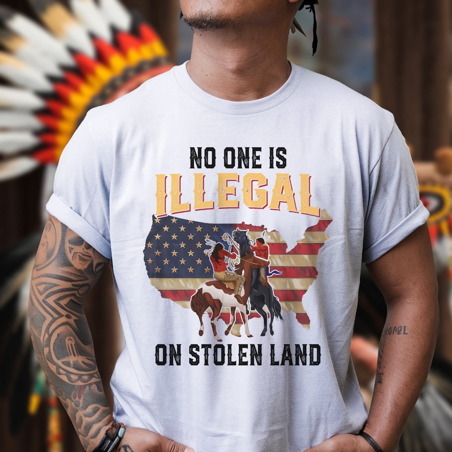 No One Is Illegal On Stolen Land Unisex T-Shirt/Hoodie/Sweatshirt