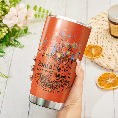 Every Child Matters Tree of Life - Native American Tumbler Stainless Steel Drinking Cup
