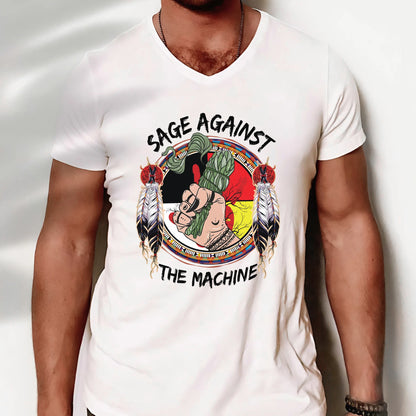 Sage Against The Machine Indigenous Power- MMIW Unisex T-Shirt/Hoodie/V-Neck/Sweatshirt
