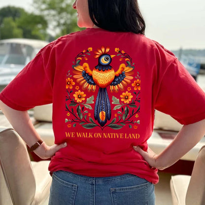 WE WALK ON NATIVE LAND - Two sides - Unisex T-shirt/V-neck T-shirt/Hoodie/Sweatshirt