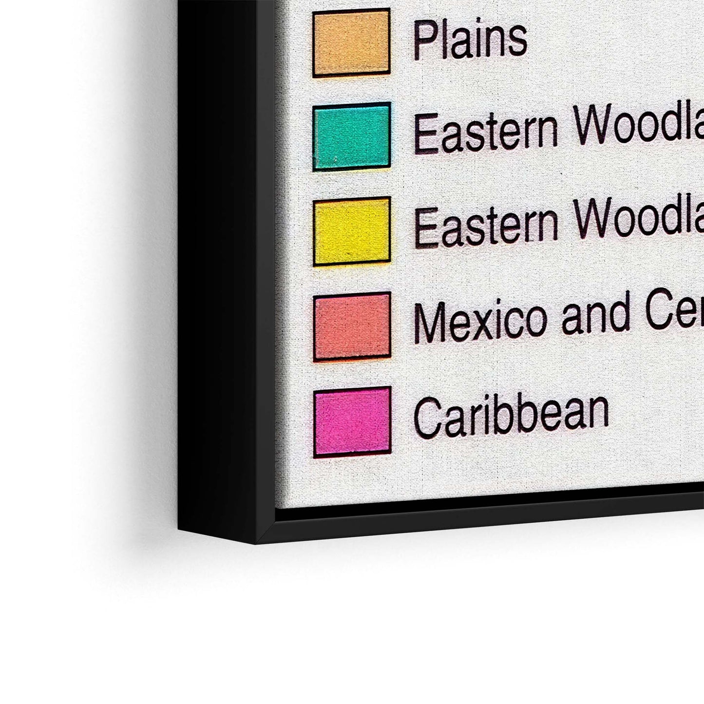 Native American Cultural Regions Map - Indigenous North America Tribes Poster