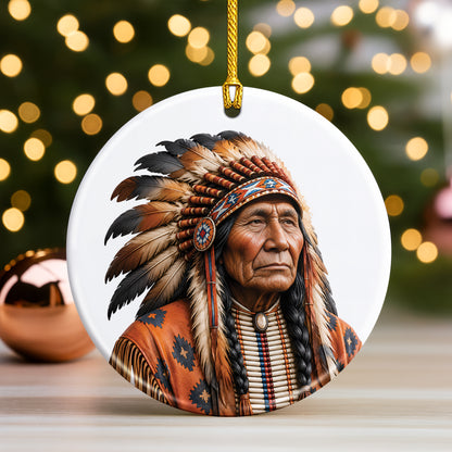 Ancestral Roots Native Heritage Christmas Ornament – Indigenous-Inspired Holiday Keepsake