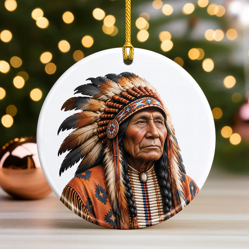 Ancestral Roots Native Heritage Christmas Ornament – Indigenous-Inspired Holiday Keepsake
