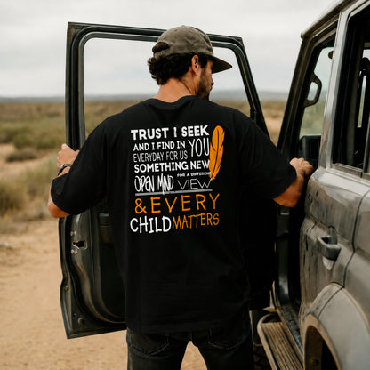 Every Child Matters Orange Shirt, Indigenous Awareness - Two sides - Unisex T-shirt/V-neck T-shirt/Hoodie/Sweatshirt