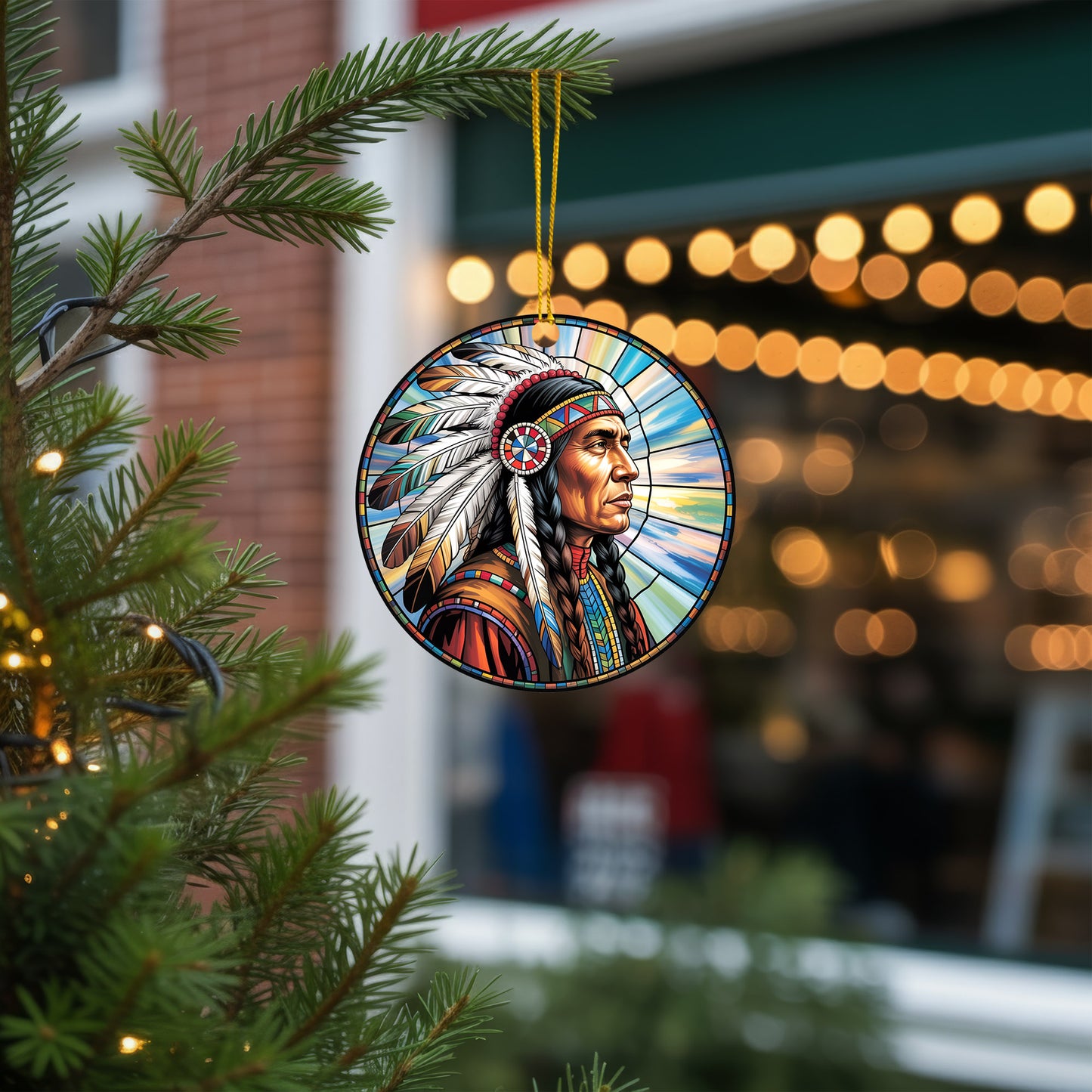 Native American Chief - Tribal Pride Spirit Art Decor Flat Acrylic