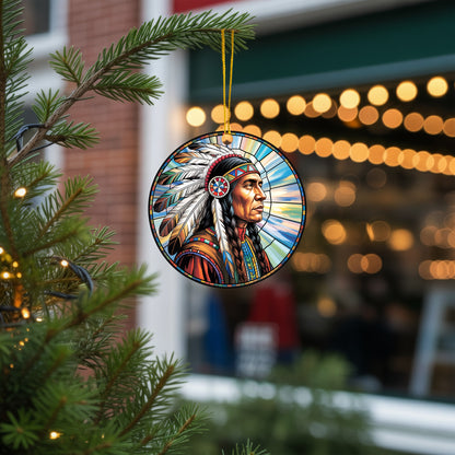 Native American Chief - Tribal Pride Spirit Art Decor Flat Acrylic