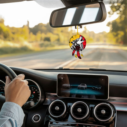 Howling Wolf with Dreamcatcher - Native American Christmas Gift Decor Flat Acrylic