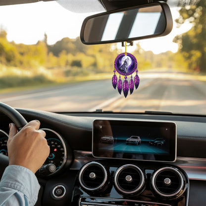 Howling Wolf - Purple Dreamcatcher Moon - Unique Christmas Gift Decor Flat Acrylic