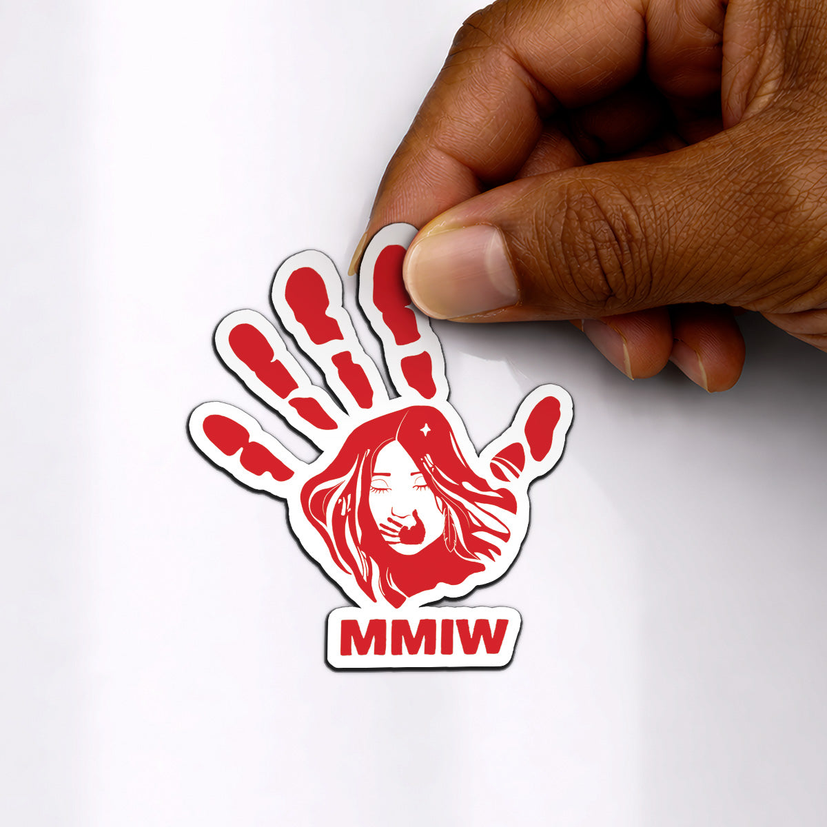 Red Hand MMIW Vinyl Decal Magnet