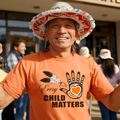 Every Child Matters Heart Handprint Unisex T-shirt/Hoodie/Sweatshirt