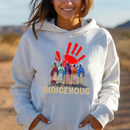 MMIW Indigenous Woman Red Hand Together Shirt Unisex T-Shirt/Hoodie/Sweatshirt