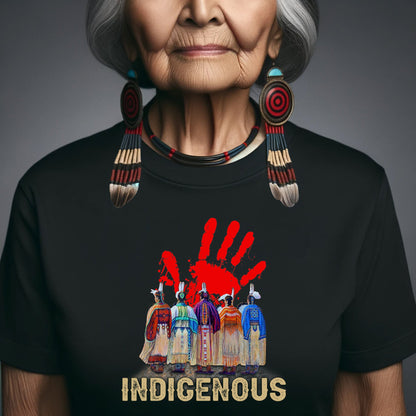 MMIW Indigenous Woman Red Hand Together Shirt Unisex T-Shirt/Hoodie/Sweatshirt